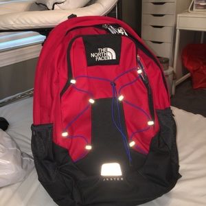 Red North Face jester back pack